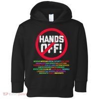 Hands Off Protest Social Security And Medicare Protest Toddler Hoodie thumb 0