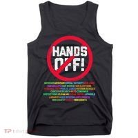 Hands Off Protest Social Security And Medicare Protest Tank Top thumb 0