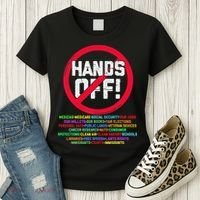 Hands Off Protest Social Security And Medicare Protest Women's T-Shirt thumb 3