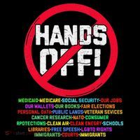 Hands Off Protest Social Security And Medicare Protest Women's T-Shirt thumb 6
