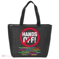 Hands Off Protest Social Security And Medicare Protest Tote Bag thumb 0