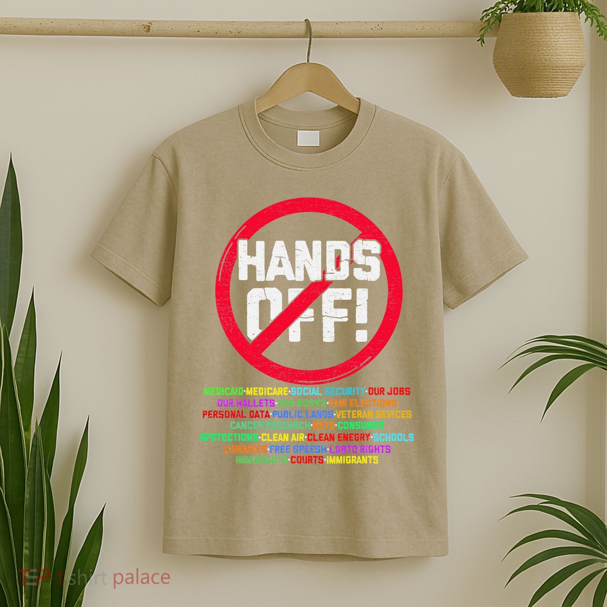 Hands Off Protest Social Security And Medicare Protest T-Shirt