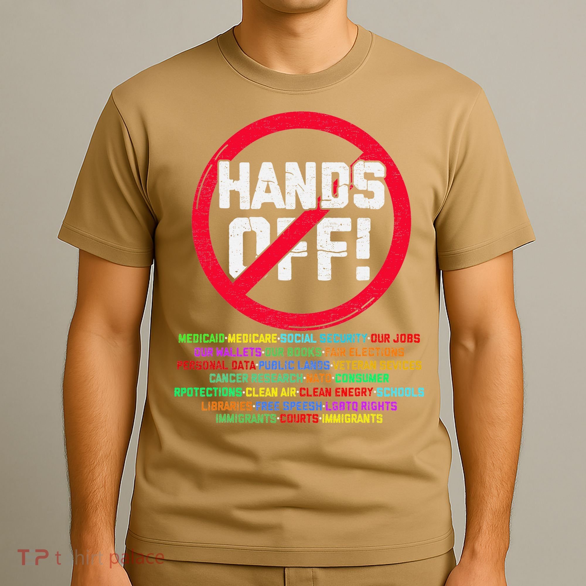 Hands Off Protest Social Security And Medicare Protest T-Shirt