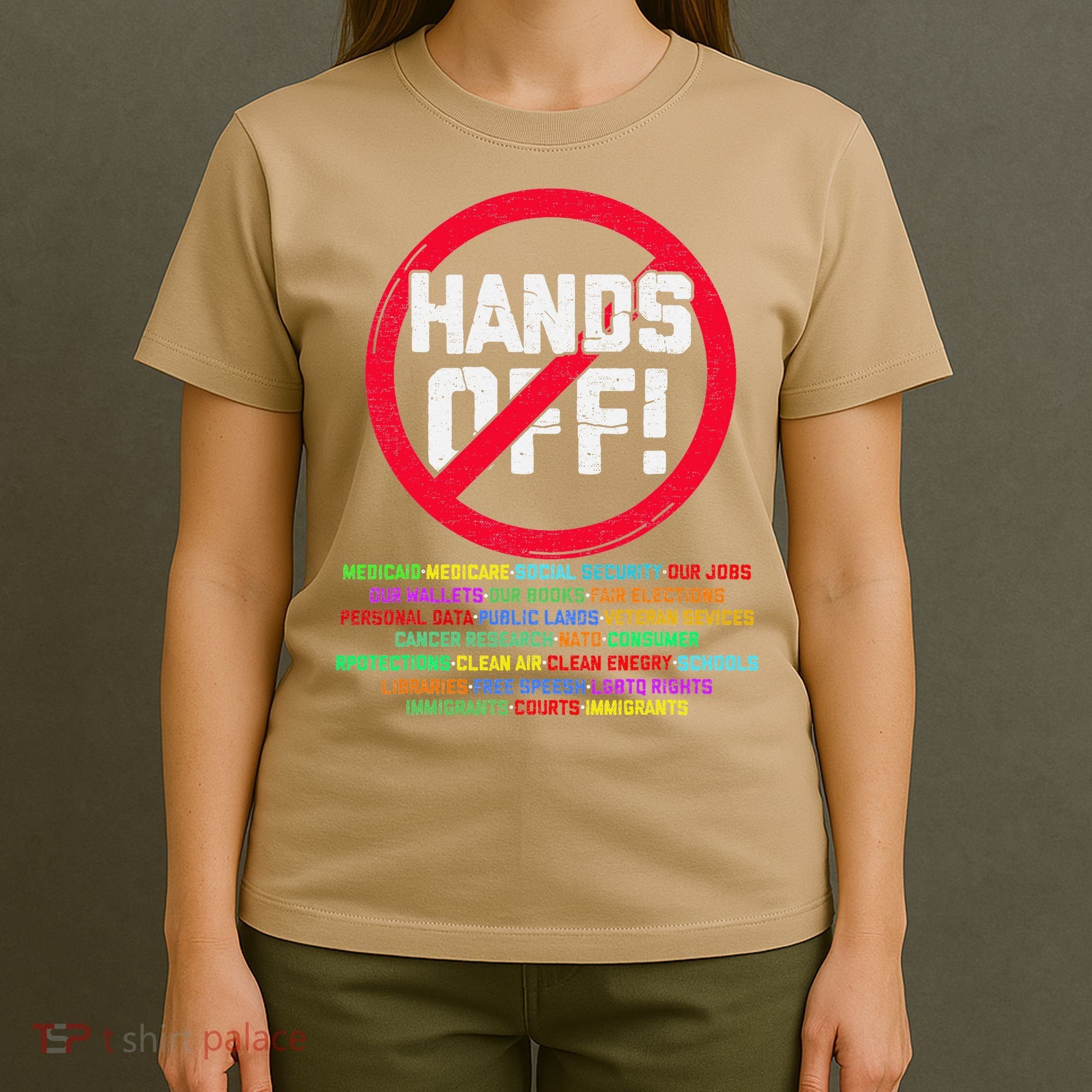 Hands Off Protest Social Security And Medicare Protest T-Shirt