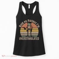 Hold On Partner IM Overstimulated Cowboy Frog Women's Tank Top thumb 0