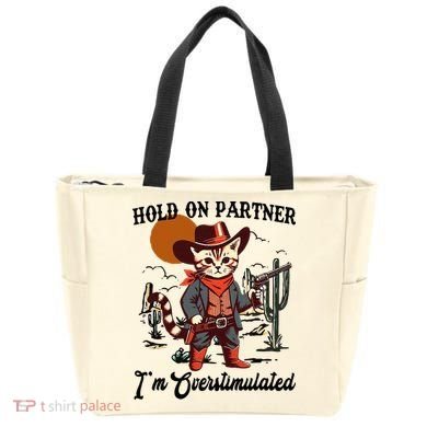 Hold On Partner IM Overstimulated Tote Bag
