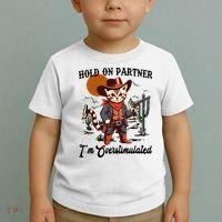 Hold On Partner IM Overstimulated Toddler T-Shirt thumb 2