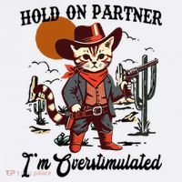 Hold On Partner IM Overstimulated Kids Sweatshirt thumb 2