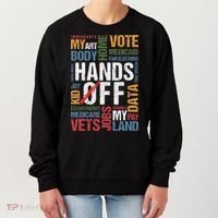 Hands Off Protest Social Security And Medicare Resist 8647 Women's Sweatshirt thumb 0