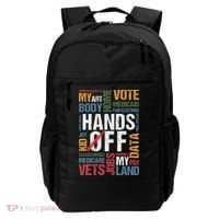 Hands Off Protest Social Security And Medicare Resist 8647 Backpack thumb 0