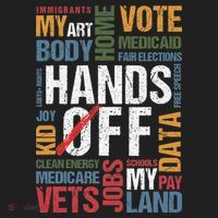 Hands Off Protest Social Security And Medicare Resist 8647 Beanie thumb 2