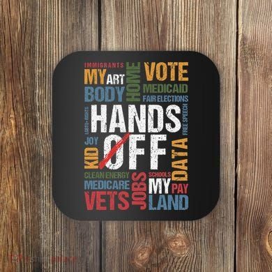 Hands Off Protest Social Security And Medicare Resist 8647 Coaster