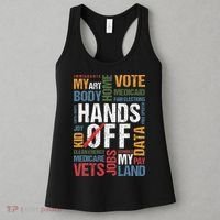 Hands Off Protest Social Security And Medicare Resist 8647 Women's Tank Top thumb 3