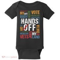 Hands Off Protest Social Security And Medicare Resist 8647 Baby Bodysuit thumb 0
