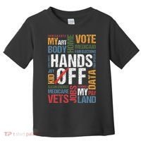 Hands Off Protest Social Security And Medicare Resist 8647 Toddler T-Shirt thumb 0