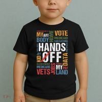Hands Off Protest Social Security And Medicare Resist 8647 Toddler T-Shirt thumb 2