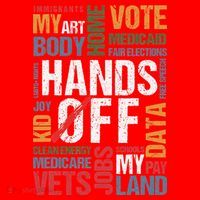 Hands Off Protest Social Security And Medicare Resist 8647 Santa Hat thumb 1