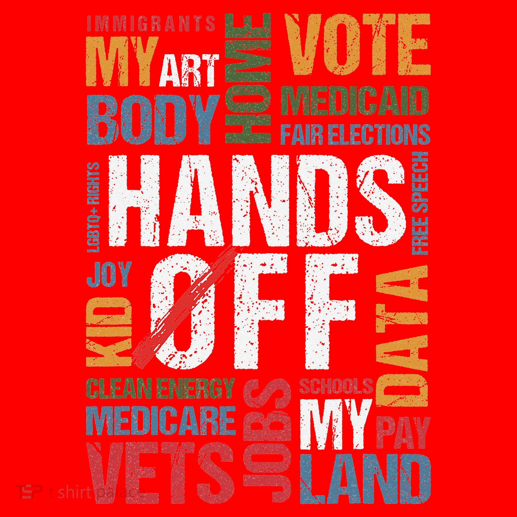 Hands Off Protest Social Security And Medicare Resist 8647 Santa Hat