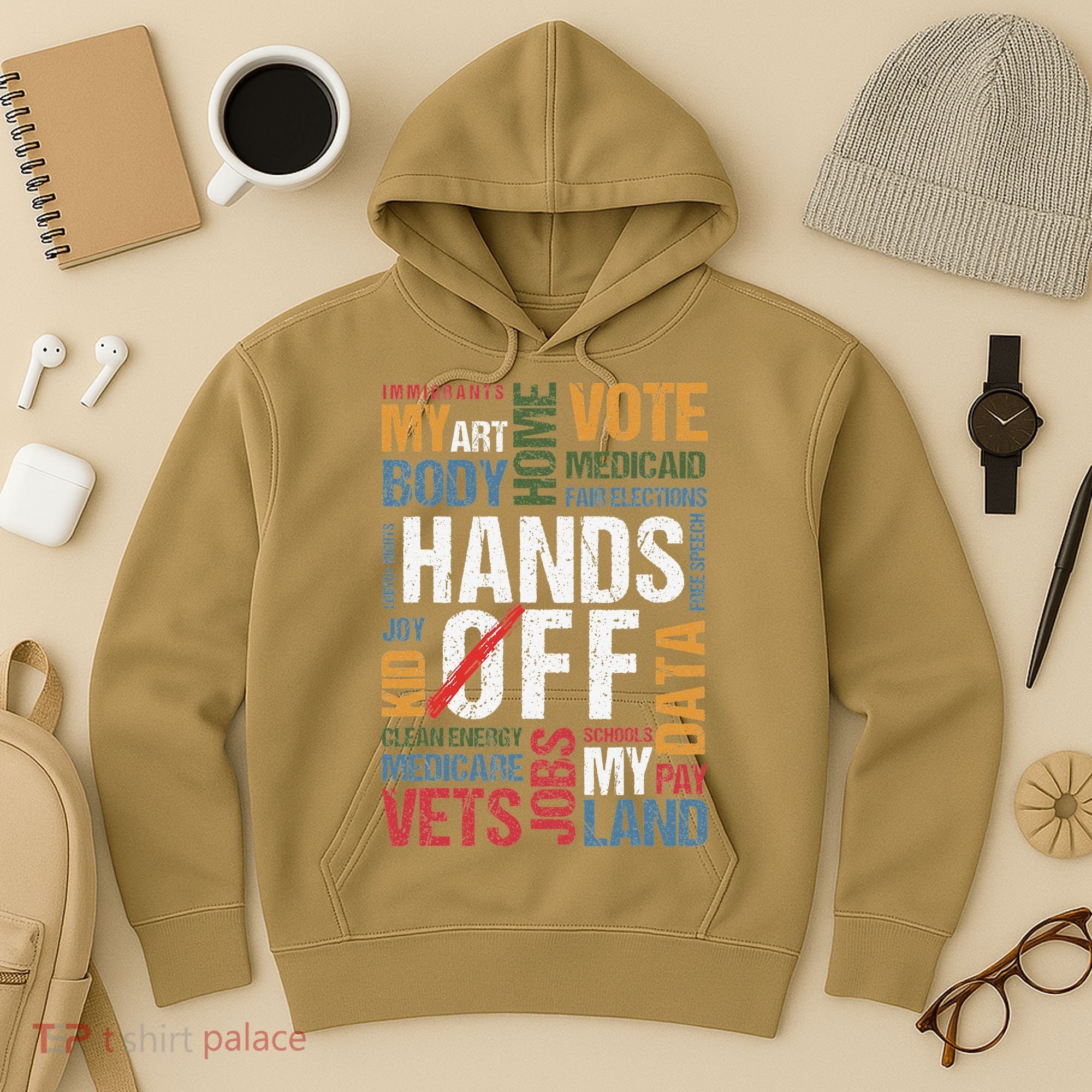 Hands Off Protest Social Security And Medicare Resist 8647 Hoodie