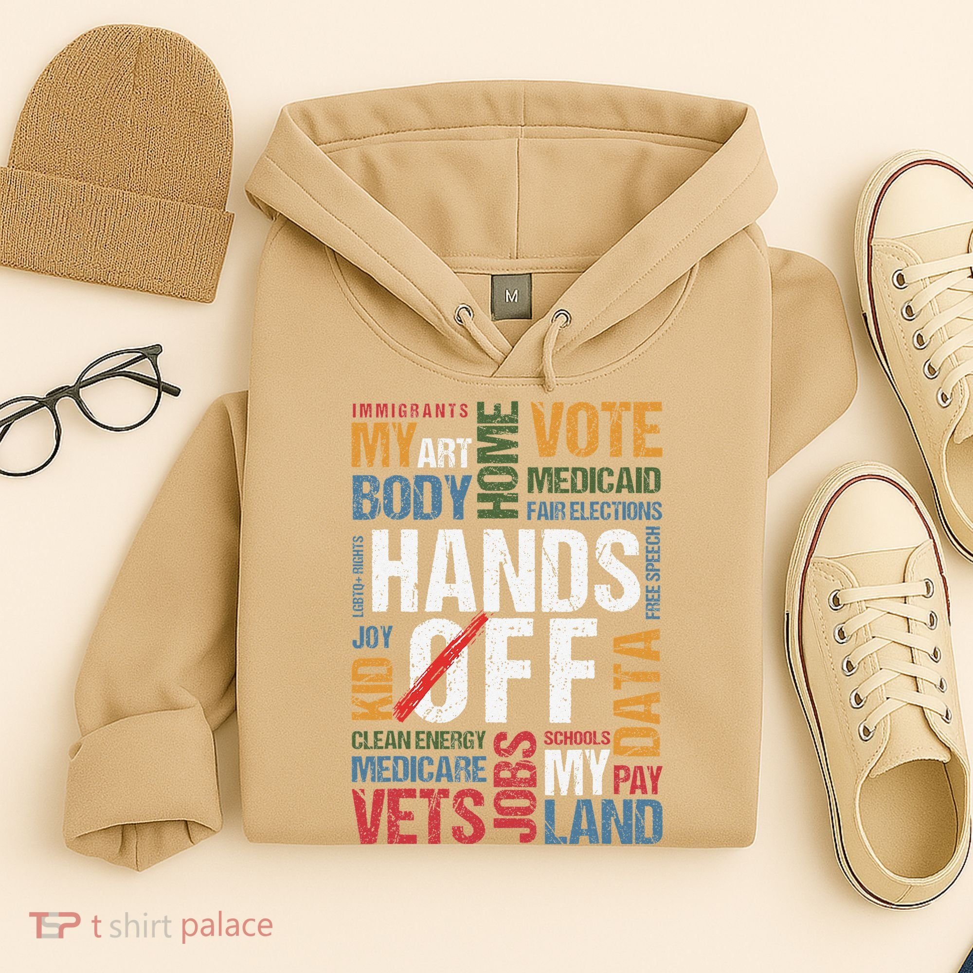 Hands Off Protest Social Security And Medicare Resist 8647 Hoodie