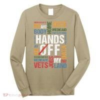 Hands Off Protest Social Security And Medicare Resist 8647 Long Sleeve Shirt thumb 0