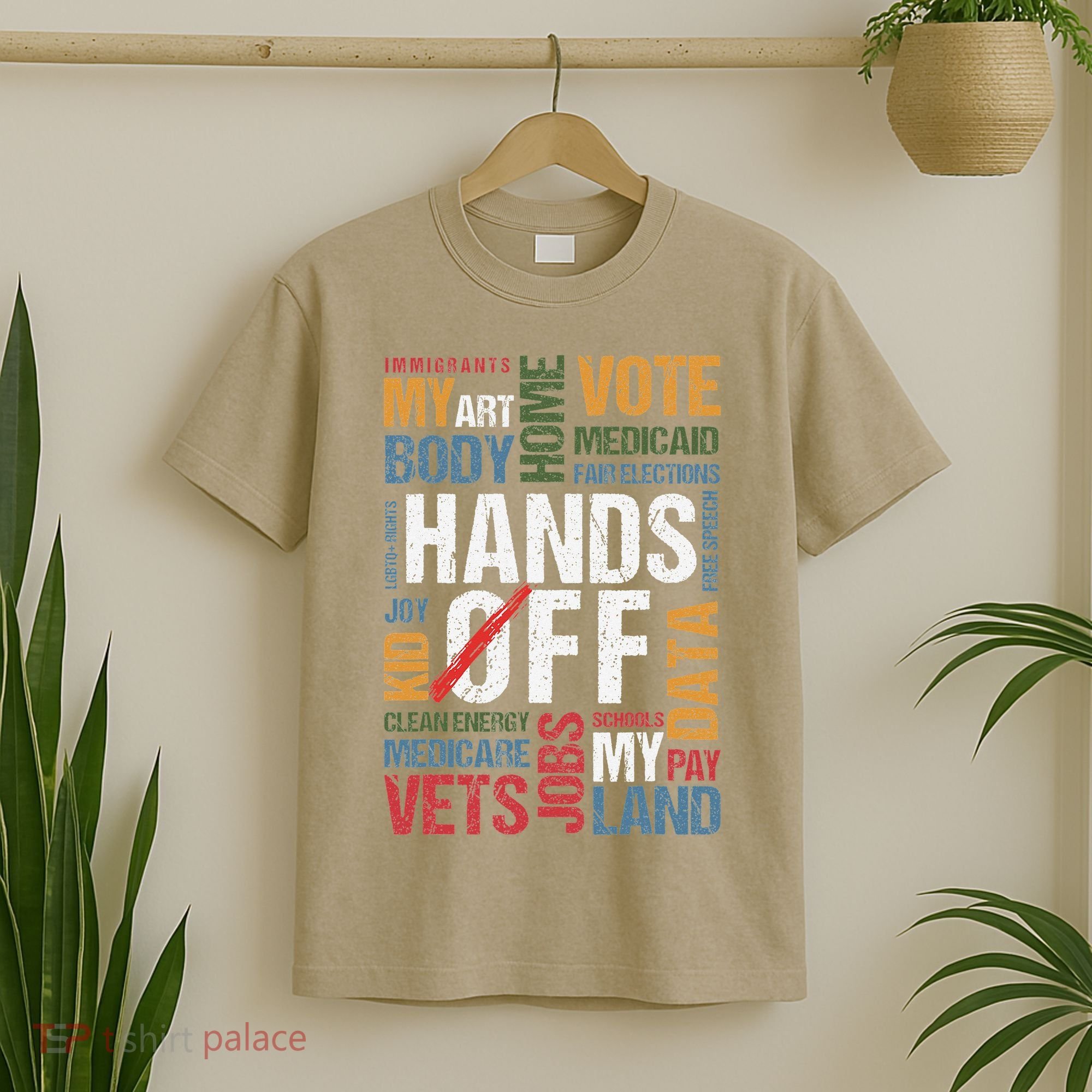 Hands Off Protest Social Security And Medicare Resist 8647 T-Shirt
