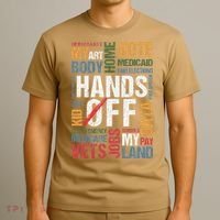 Hands Off Protest Social Security And Medicare Resist 8647 T-Shirt thumb 3