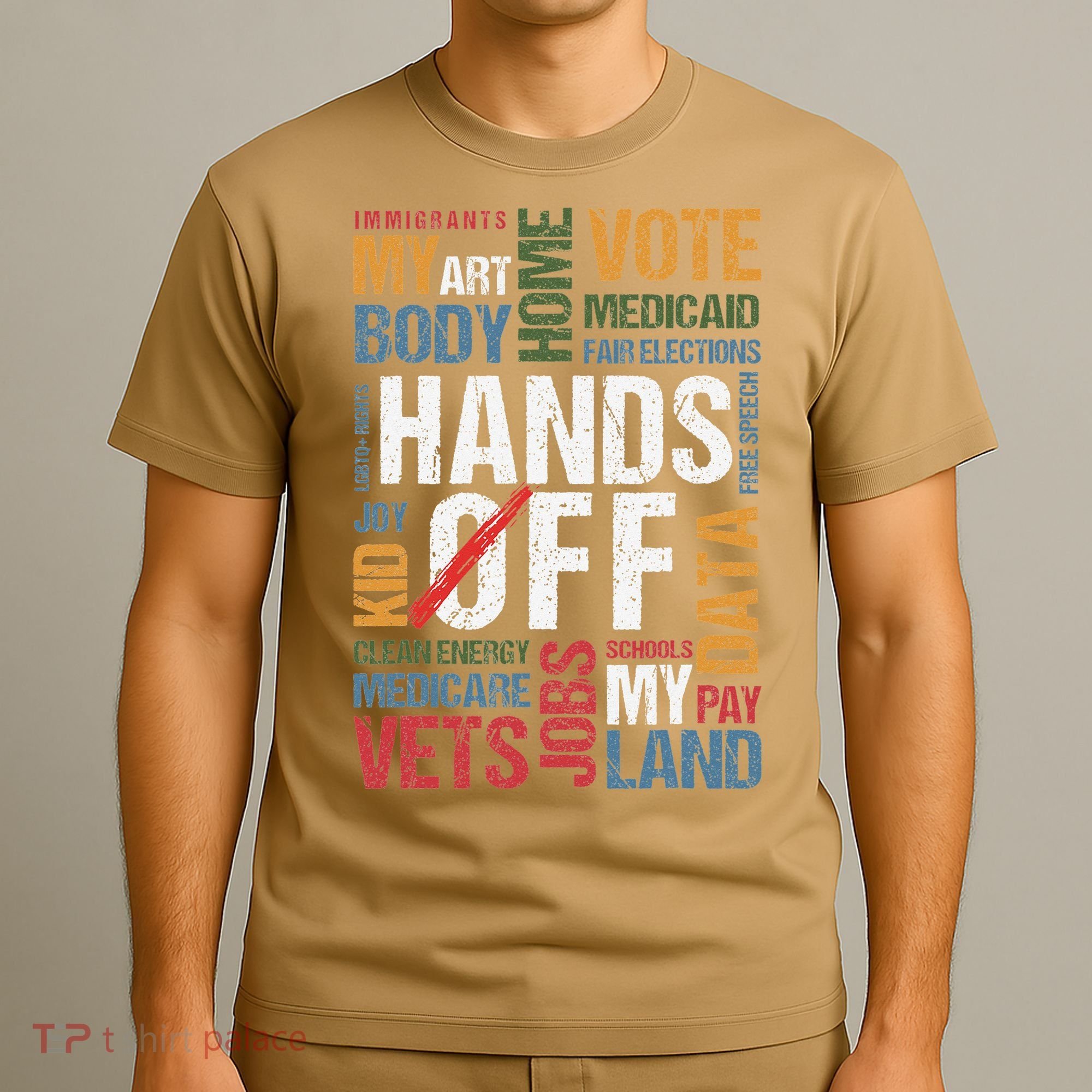 Hands Off Protest Social Security And Medicare Resist 8647 T-Shirt