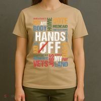 Hands Off Protest Social Security And Medicare Resist 8647 T-Shirt thumb 4