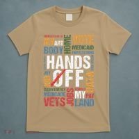 Hands Off Protest Social Security And Medicare Resist 8647 T-Shirt thumb 5