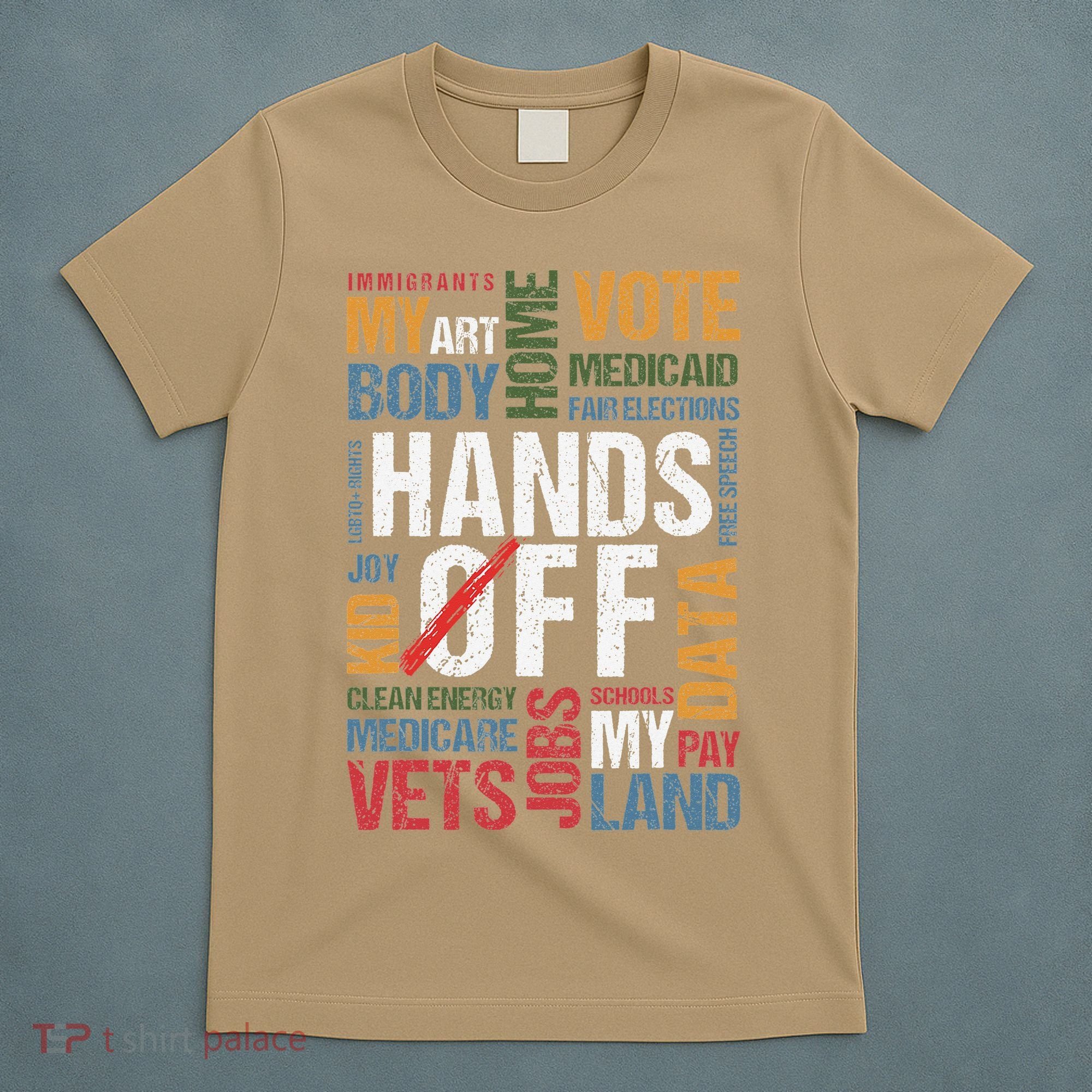 Hands Off Protest Social Security And Medicare Resist 8647 T-Shirt