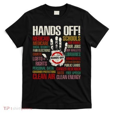 Hands Off Protest Vintage T-Shirt