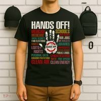 Hands Off Protest Vintage T-Shirt thumb 6