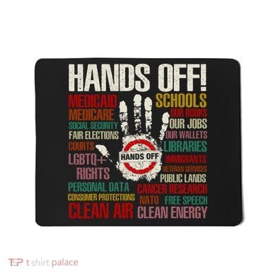 Hands Off Protest Vintage Mousepad