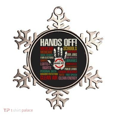 Hands Off Protest Vintage Ornament
