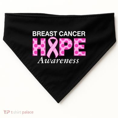 Hope Breast Cancer Awaraness USA-Made Doggie Bandana