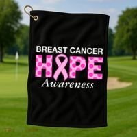 Hope Breast Cancer Awaraness Golf Towel thumb 1
