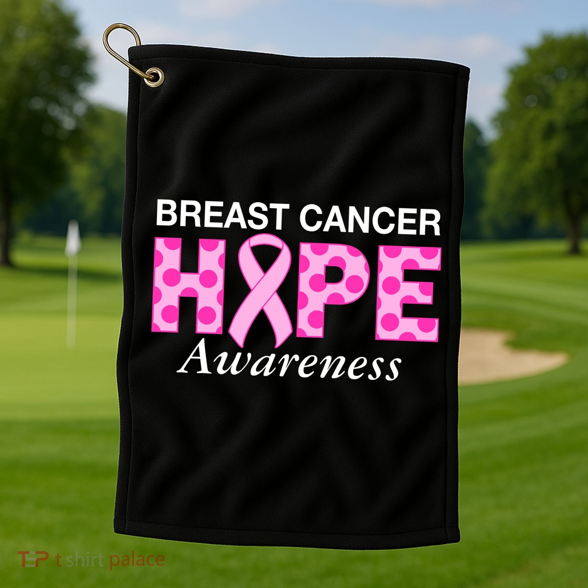 Hope Breast Cancer Awaraness Golf Towel