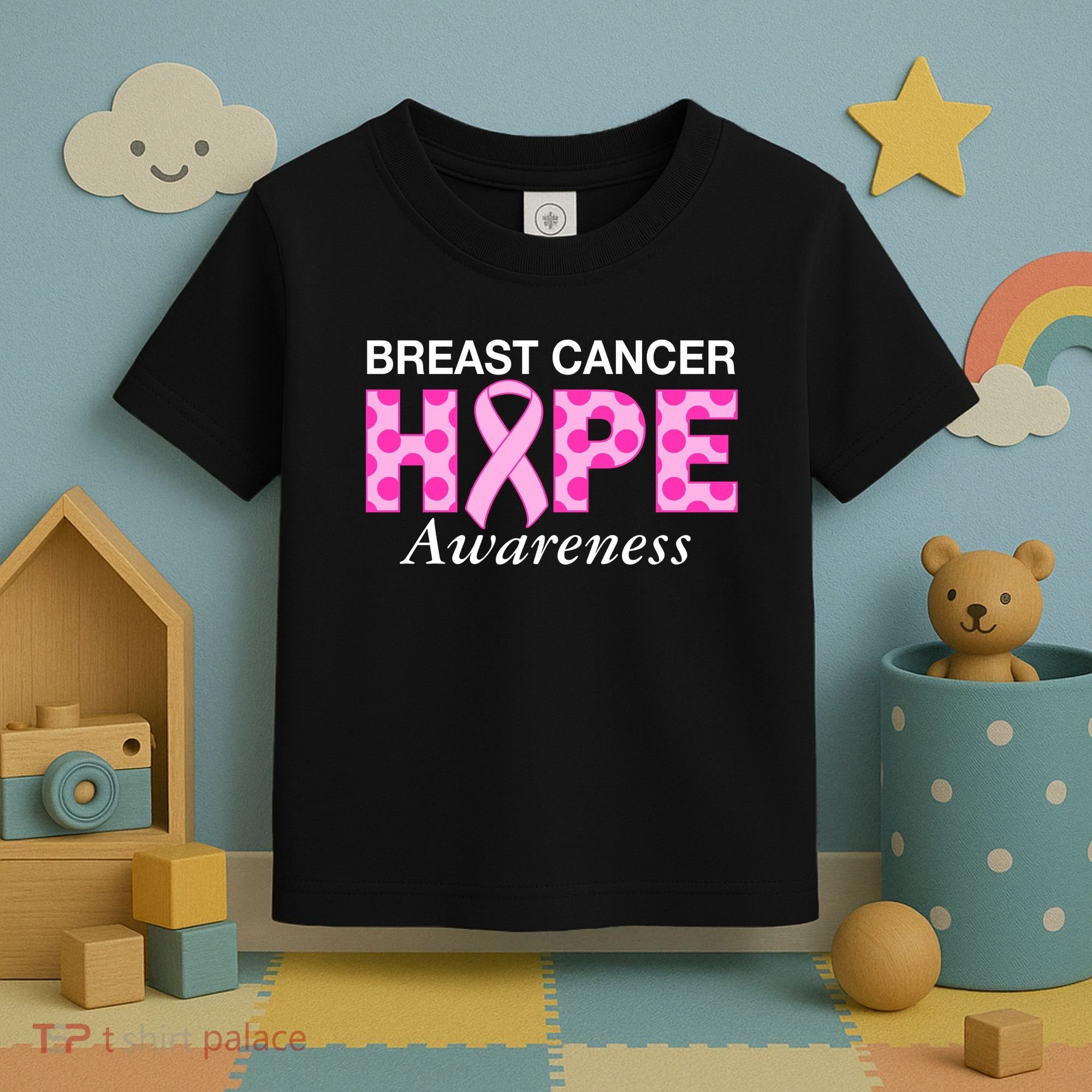 Hope Breast Cancer Awaraness Toddler T-Shirt
