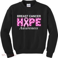 Hope Breast Cancer Awaraness Kids Sweatshirt thumb 0