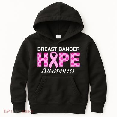 Hope Breast Cancer Awaraness Kids Hoodie
