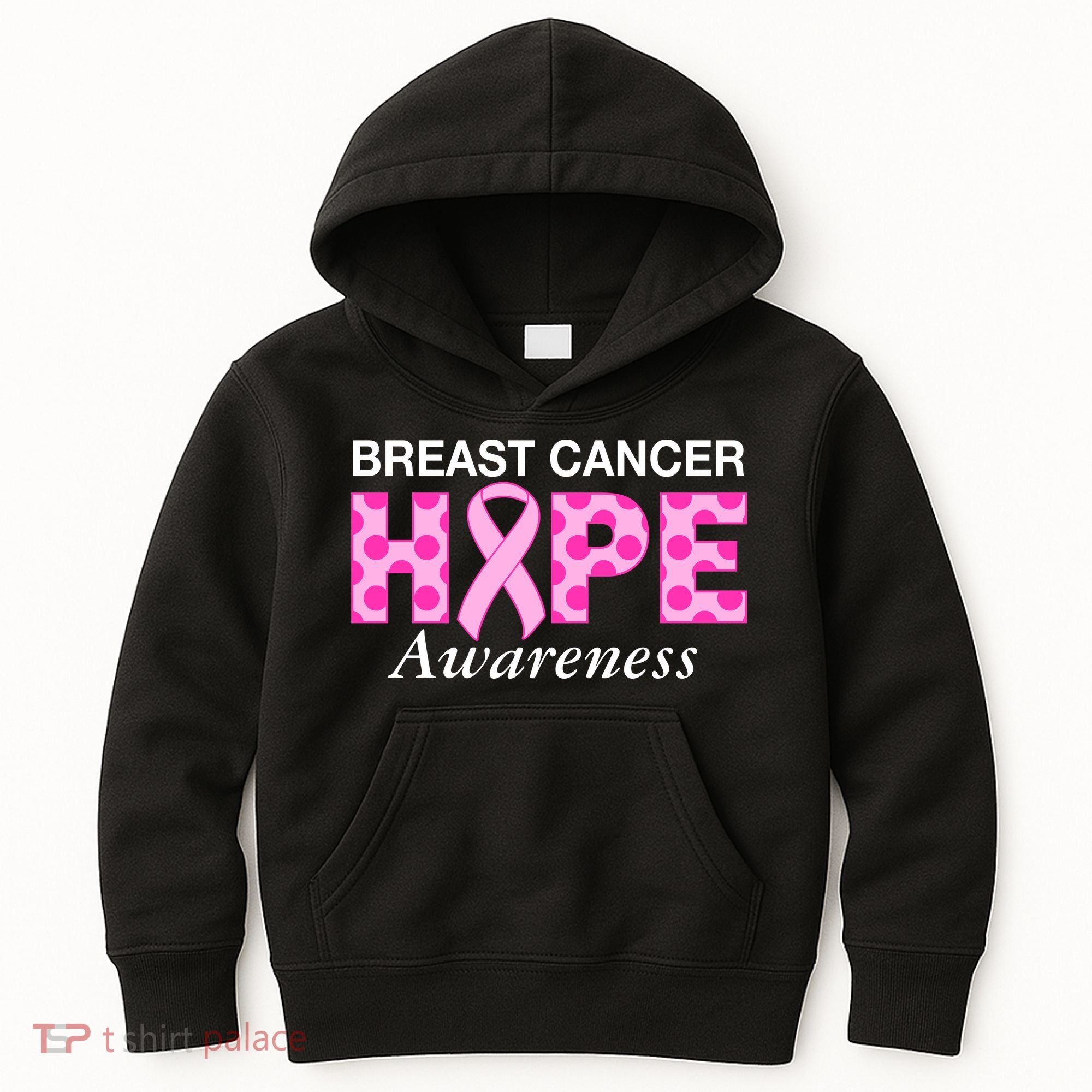 Hope Breast Cancer Awaraness Kids Hoodie