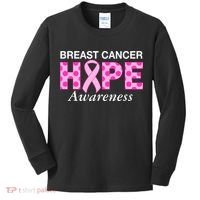 Hope Breast Cancer Awaraness Kids Long Sleeve Shirt thumb 0