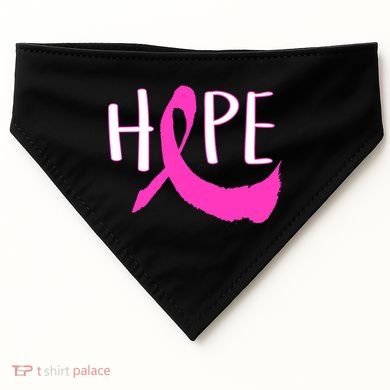 Hope Breast Cancer Awareness Logo  USA-Made Doggie Bandana