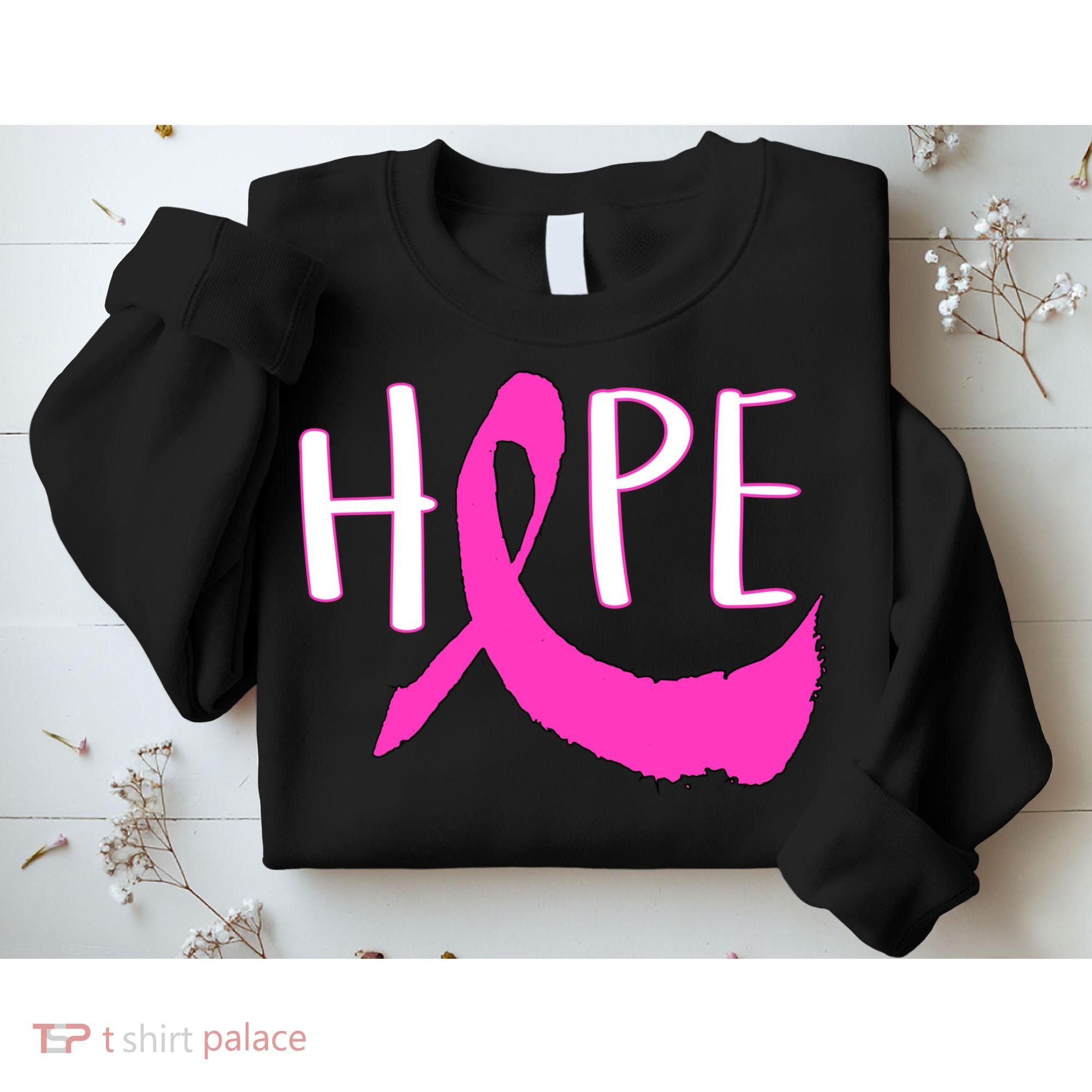 Hope Breast Cancer Awareness Logo  Sweatshirt