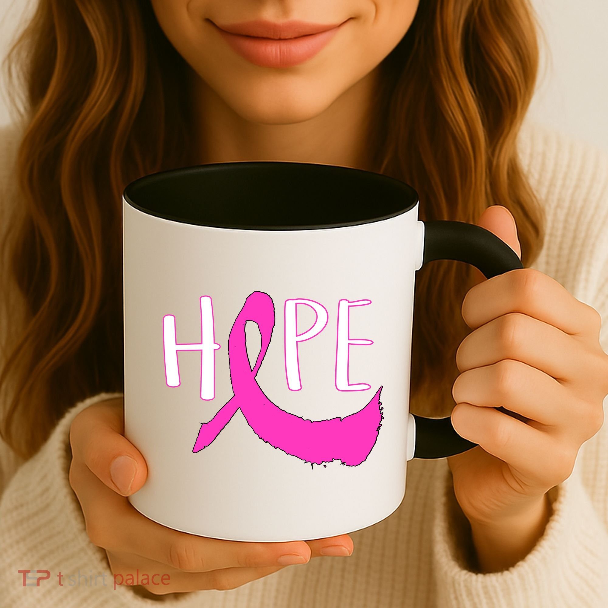 Hope Breast Cancer Awareness Logo  Coffee Mug