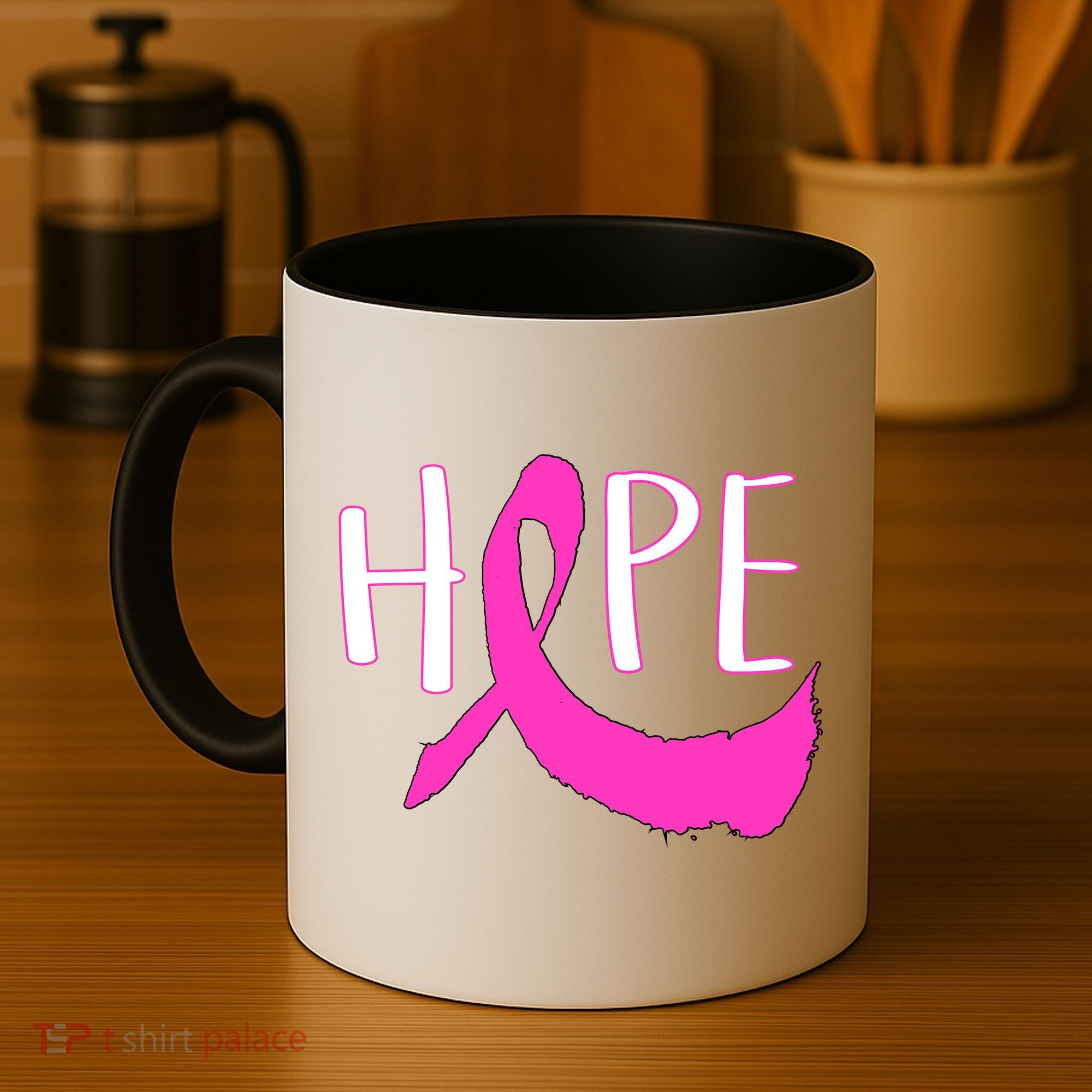 Hope Breast Cancer Awareness Logo  Coffee Mug