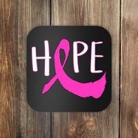 Hope Breast Cancer Awareness Logo  Coaster thumb 0