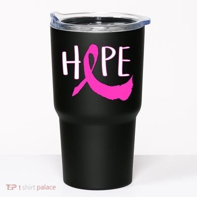 Hope Breast Cancer Awareness Logo  Tumbler