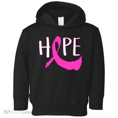 Hope Breast Cancer Awareness Logo  Toddler Hoodie